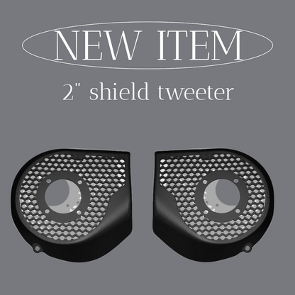 2024+ Street Glide with 2" tweeter speakers grill covers set