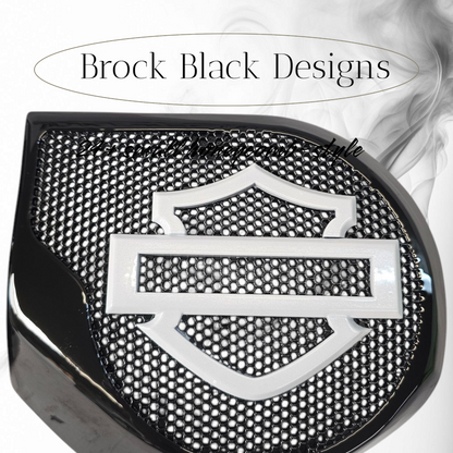 23.5+ Harley inner 3D shield speakers grill covers set