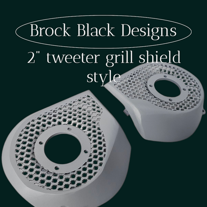 2024+ Street Glide with 2" tweeter speakers grill covers set