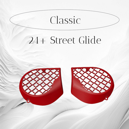 97-25+ Touring 3D brass knuckles speakers grill covers set