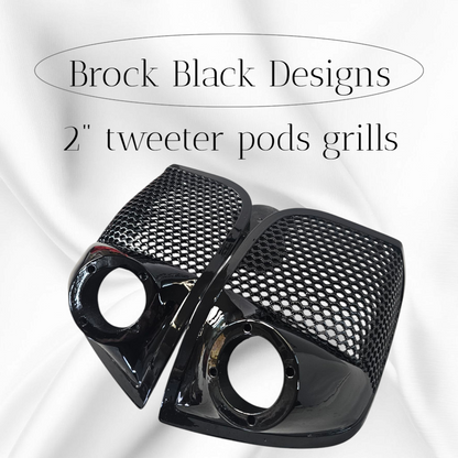 14-24 Harley Davidson bag lid Speaker Grill Cover 2" tweeter