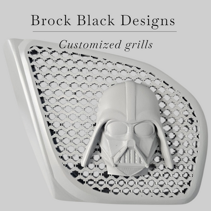 98 to 2024 Road Glide 3D Vader speakers grill covers set