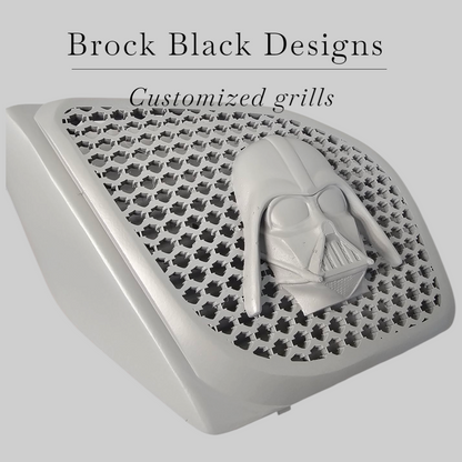 98 to 2024 Road Glide 3D Vader speakers grill covers set