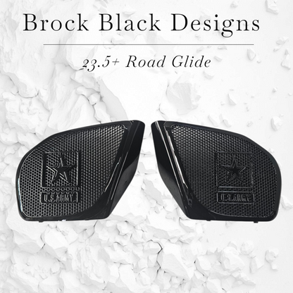 98-2024 Road Glide 3D Army speakers grill covers set