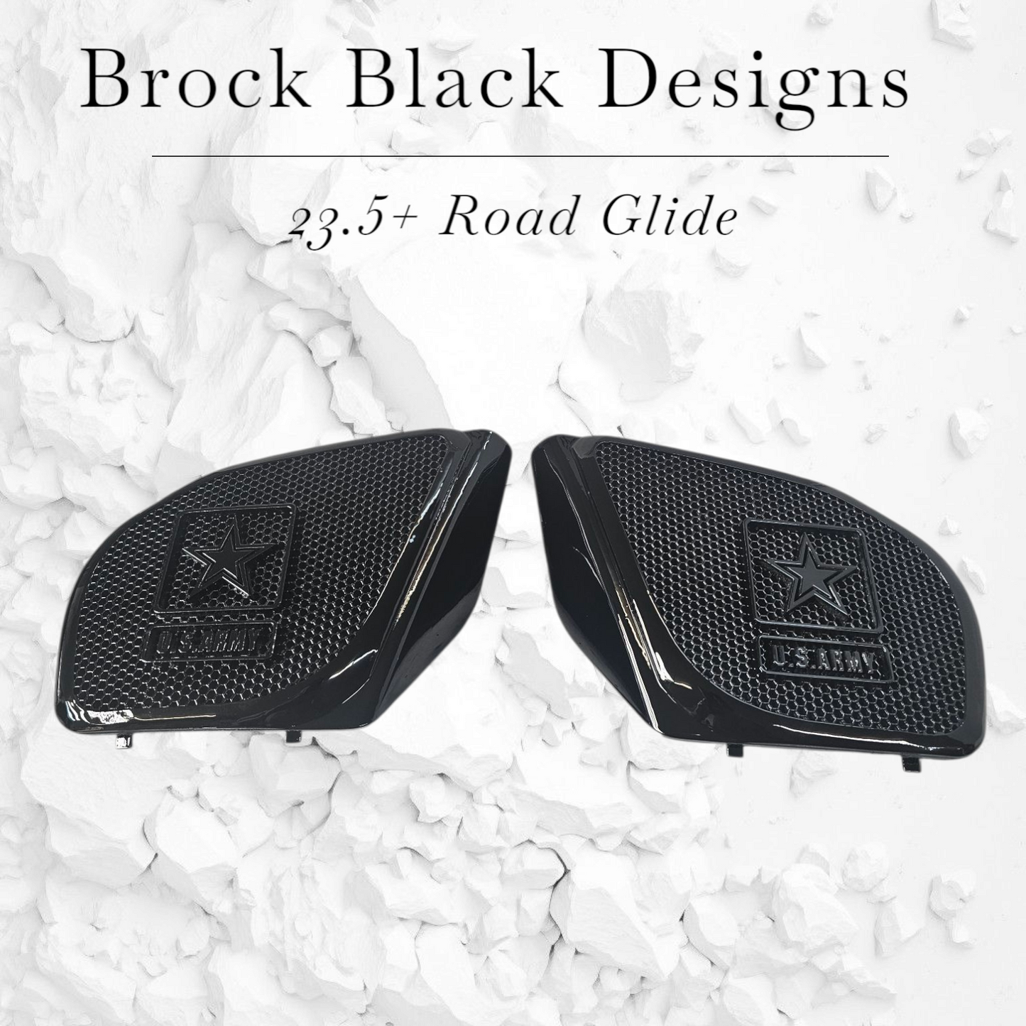 98-2024 Road Glide 3D Army speakers grill covers set