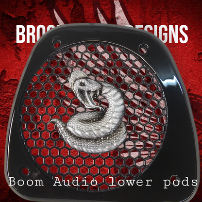 Boom Audio lower pods grills snake theme