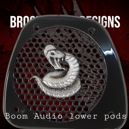 Boom Audio lower pods grills snake theme