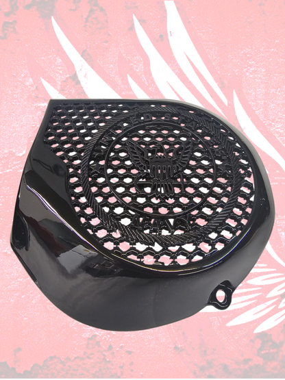 97-25+ Harley inner Touring 3D Navy speakers grill covers set