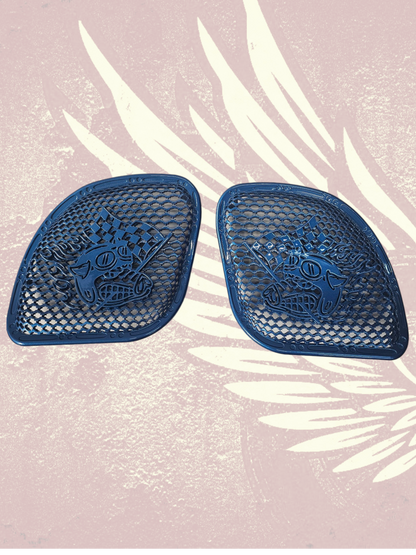 98-2024 Road Glide 3D Fast Johnny speakers grill covers set