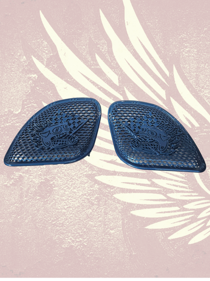 98-2024 Road Glide 3D Fast Johnny speakers grill covers set