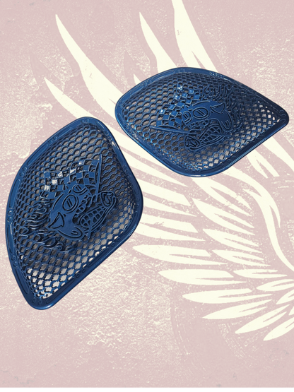 98-2024 Road Glide 3D Fast Johnny speakers grill covers set