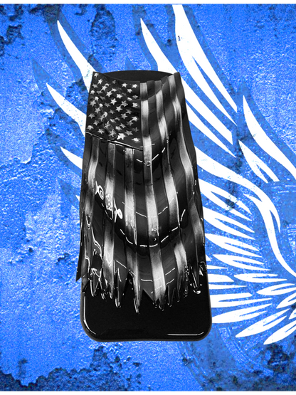 08+ Ultra/Electra glide touring console insert 3D draped American flag