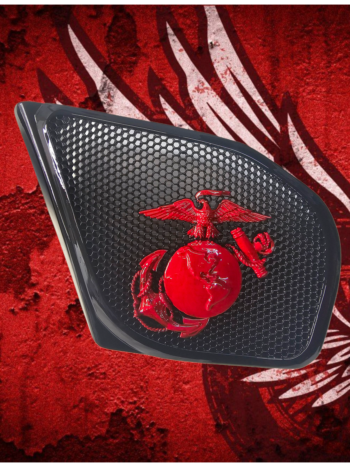 98-2024 Road Glide 3D USMC speakers grill covers set