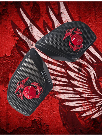 98-2024 Road Glide 3D USMC speakers grill covers set