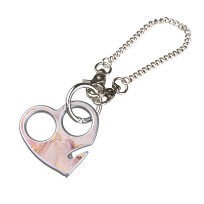 Emergency Escape Tool Keychain (Pink Marble)
