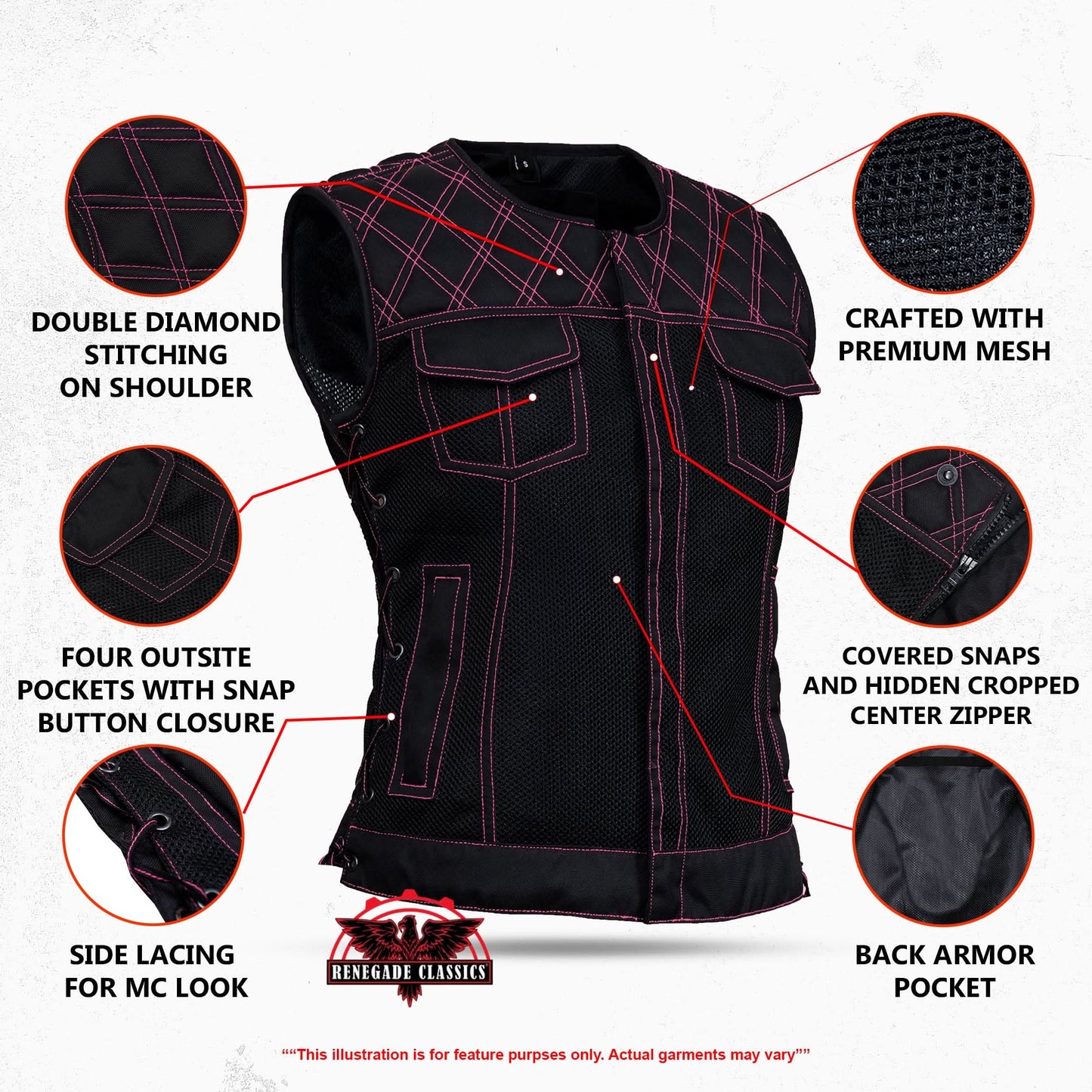 Rose Phantom - Women's Mesh Vest