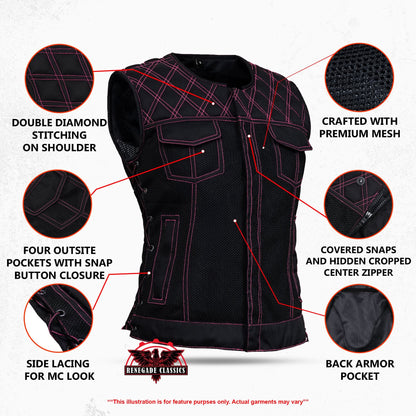 Rose Phantom - Women's Mesh Vest
