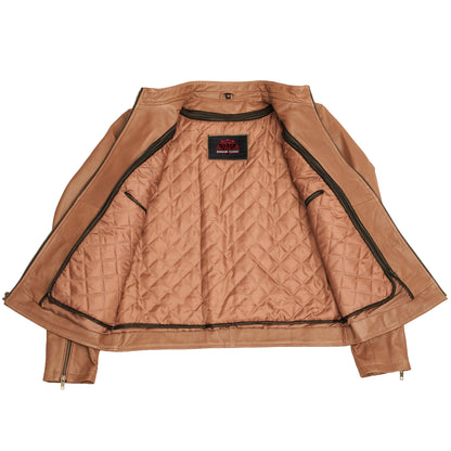 Sahara Men's Brown Fashion Leather Jacket