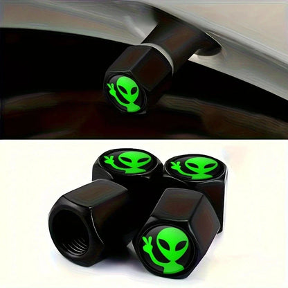 4PCS Aluminium Valve Stem Caps