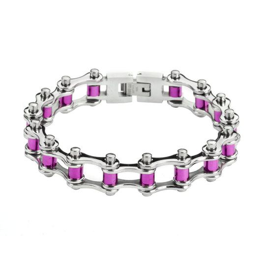 SK1296 Wide All Stainless Steel Purple Candy Rollers