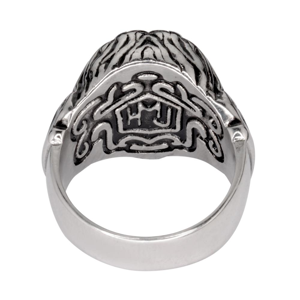 SK1744  Gents Lion King Ring Stainless Steel Motorcycle Jewelry  Size 9-14