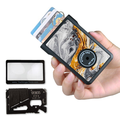 Safety Wallet With Personal Alarm Multi Functional Tool (Pink Rose)