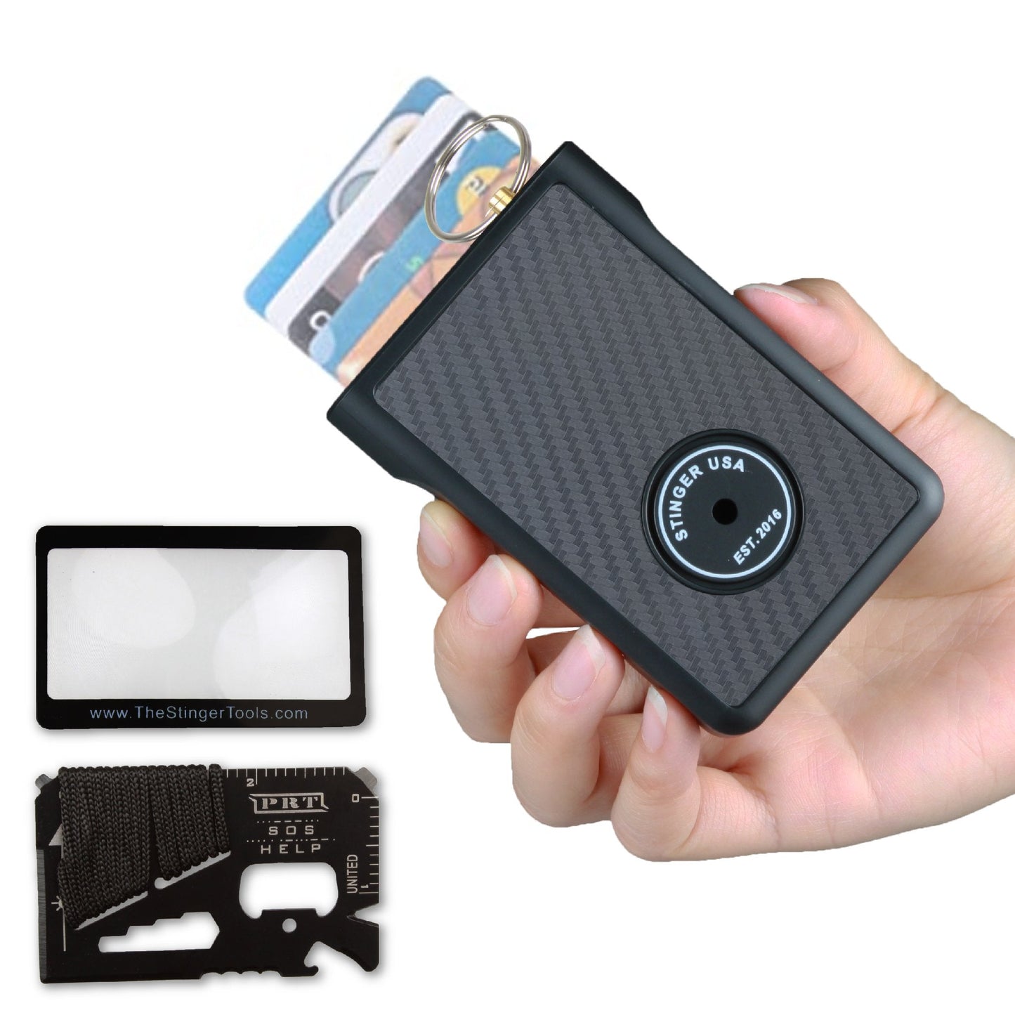 Safety Wallet With Personal Alarm Multi Functional Tool (Pink Rose)