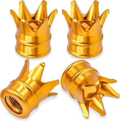 4PCS Crown Valve Stem Caps