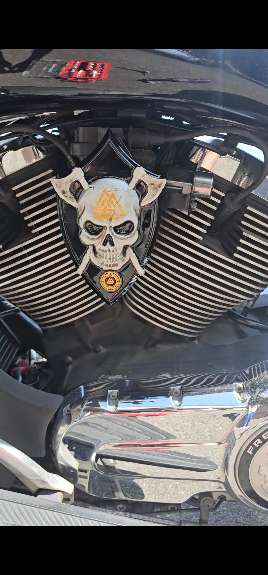 Viking skull  Victory "cheese wedge" replacement cover