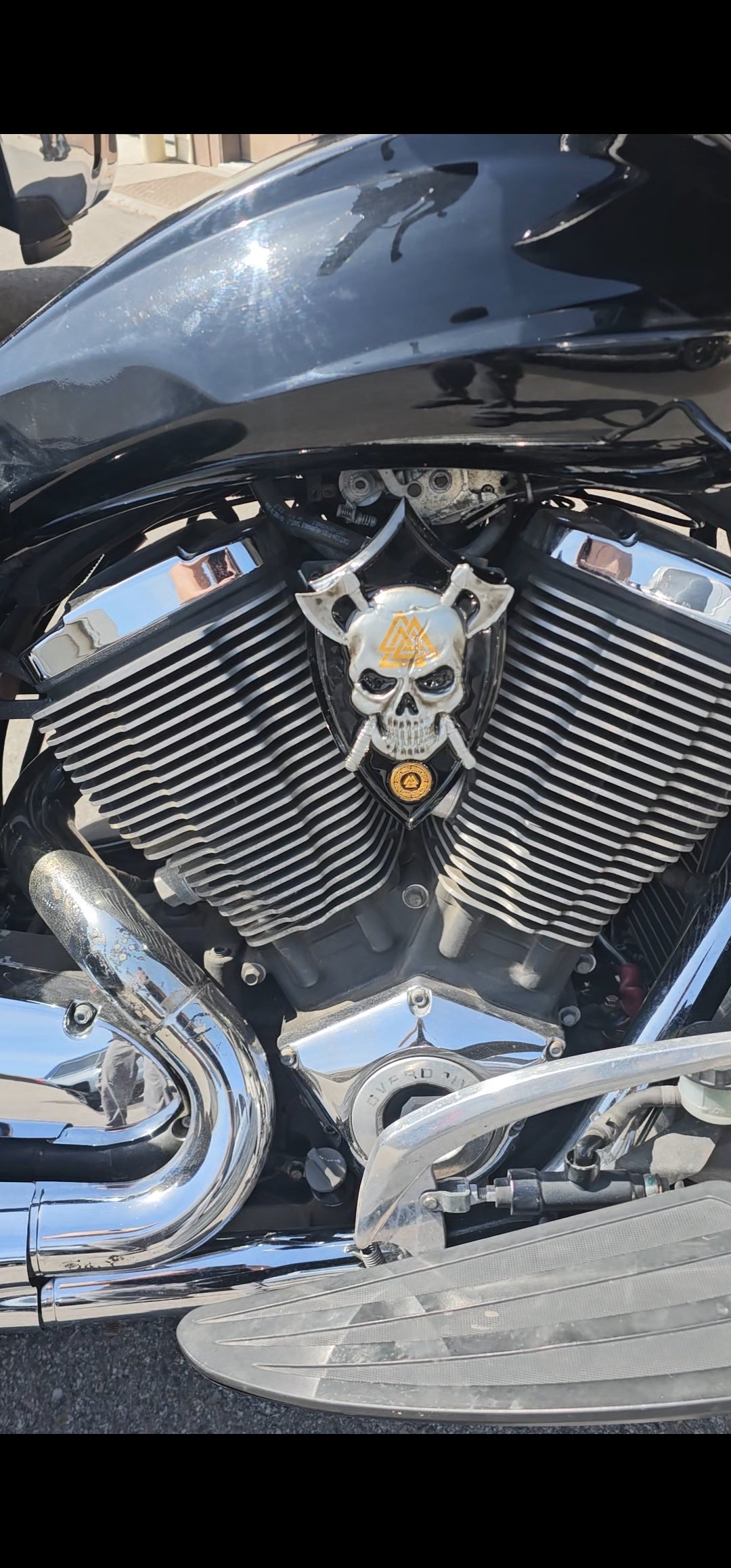 Viking skull  Victory "cheese wedge" replacement cover