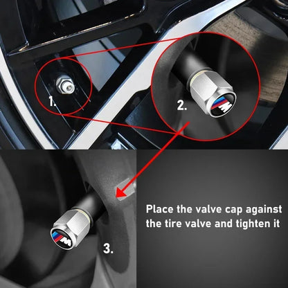 4PCS Aluminium Valve Stem Caps