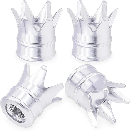 4PCS Crown Valve Stem Caps