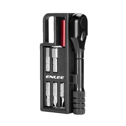 ENLEE EN56 12pcs Bike Ratchet Wrench Set Multifunctional Portable Bicycle Repair Tool Kit, EN56 12pcs