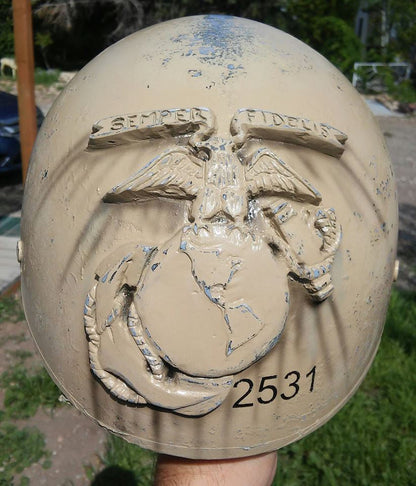 helmet USMC and Soldiers cross