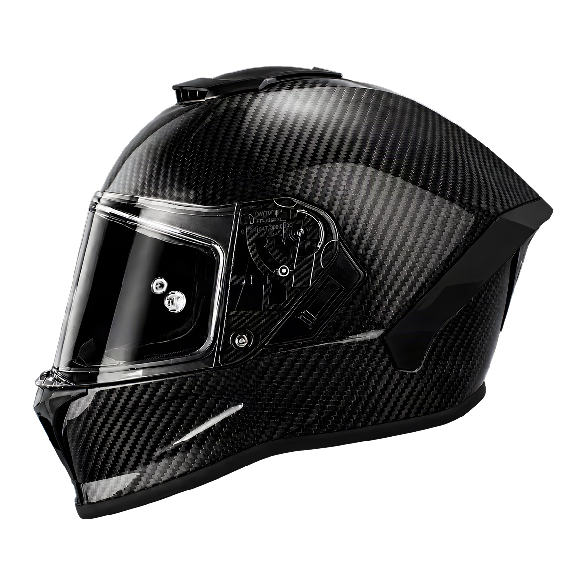 Daytona Viper Carbon Fiber Full Face Helmet - Grey (D.O.T. & ECE 22.06)