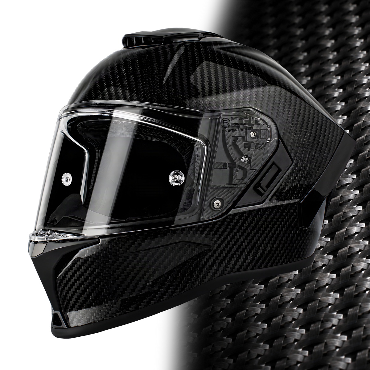 Daytona Viper Carbon Fiber Full Face Helmet - Grey (D.O.T. & ECE 22.06)