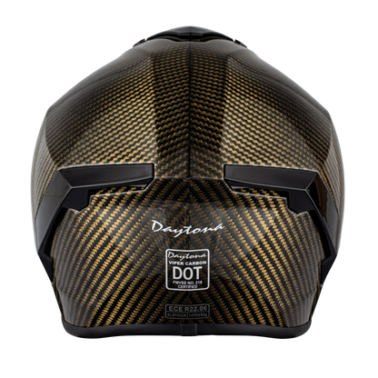 D.O.T. & ECE Daytona Viper- Gold Carbon Fiber