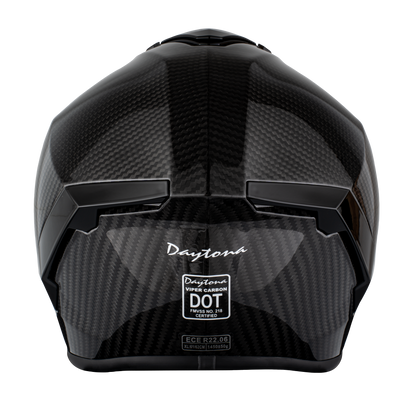 D.O.T. & ECE Daytona Viper- Grey Carbon Fiber