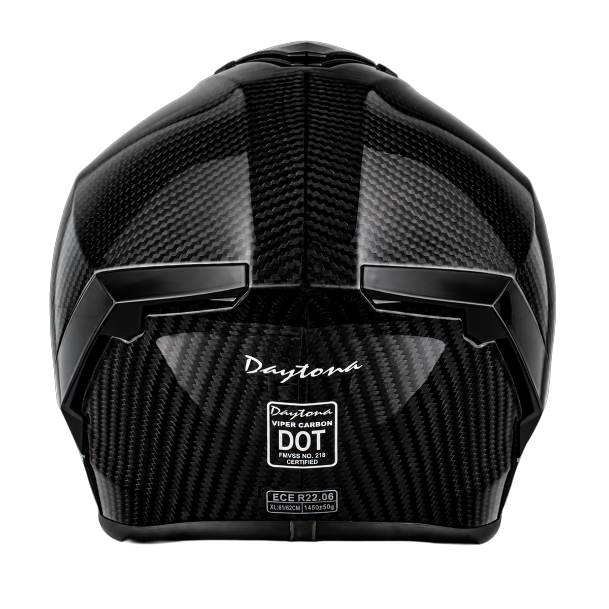 Daytona Viper Carbon Fiber Full Face Helmet - Grey (D.O.T. & ECE 22.06)
