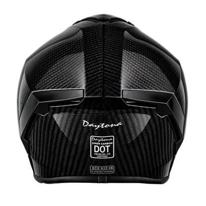 Daytona Viper Carbon Fiber Full Face Helmet - Grey (D.O.T. & ECE 22.06)