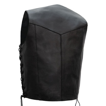 Hot Leathers VSM1022 Men's Motorcycle Black 'Conceal and Carry' Leather Biker Vest