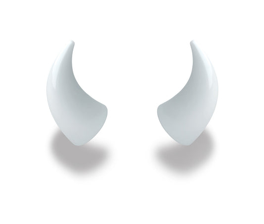 MagNeatOhz: Large White Devil Horns for Helmet
