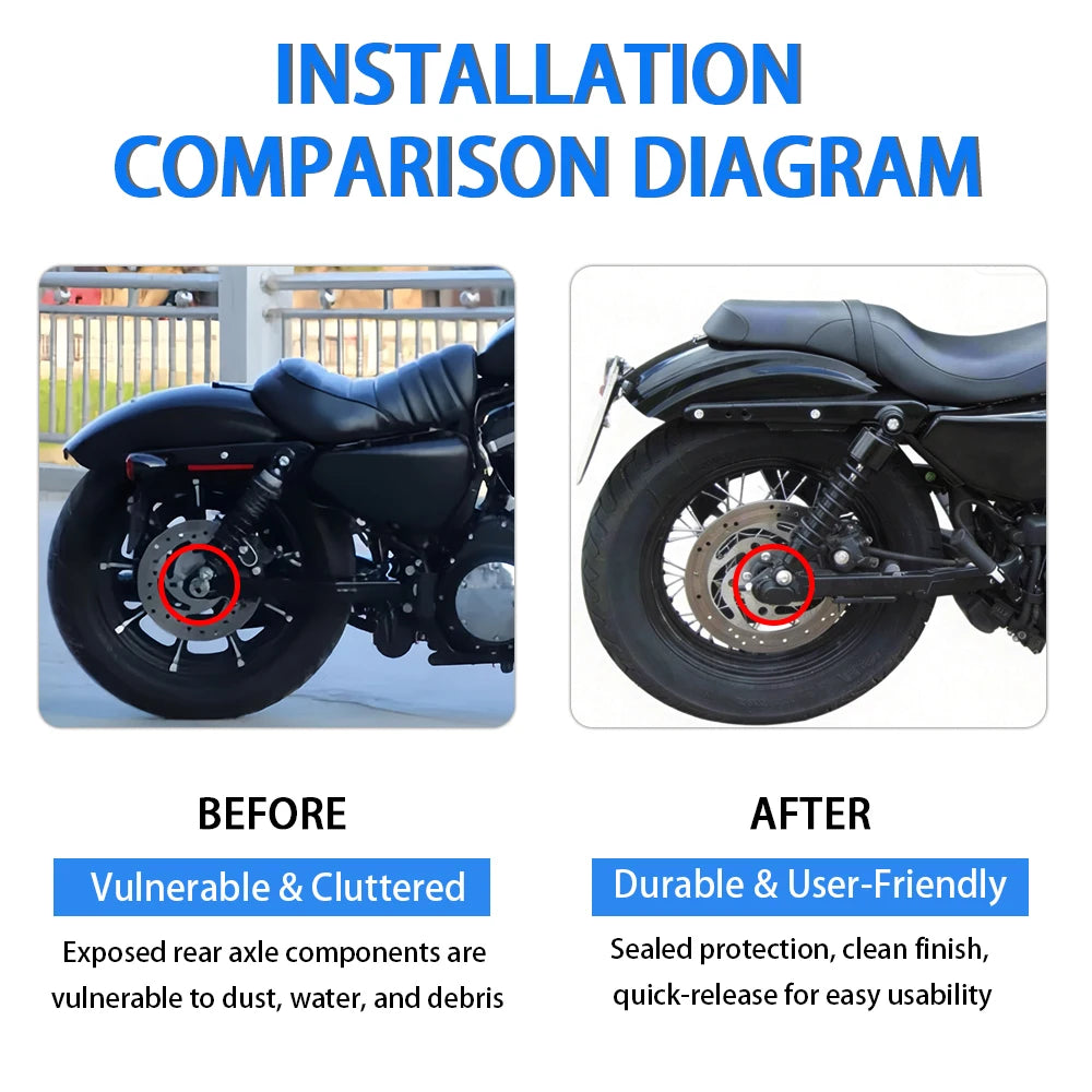 Motorcycle Rear Axle Cover Nut Bolt Caps For Harley Davidson Sportster 1200 883 2005 - 2021 2006 2007 2008 2009 Accessories