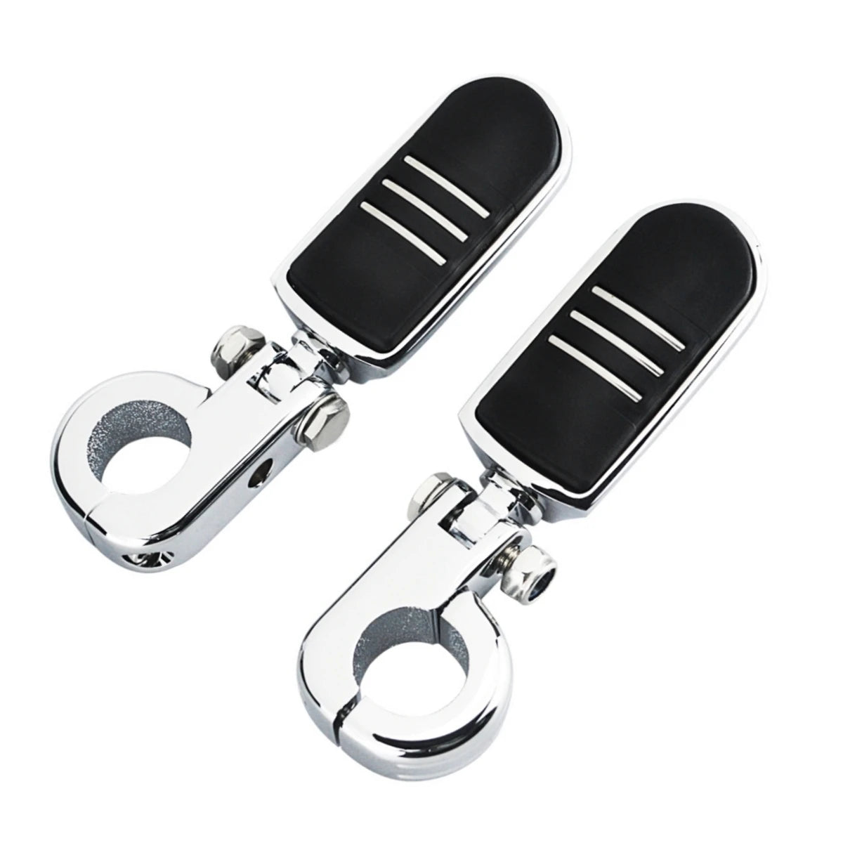 1 1/4" Motorcycles Highway Crash Bar Foot pegs Rest Clamps Engine Guard Mounts For Harley Honda Yamaha Kawasaki Davidson Softail