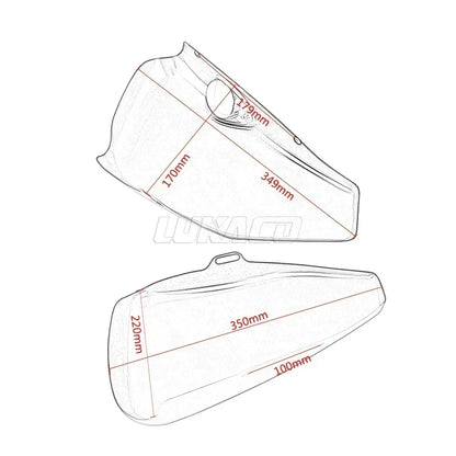 Motorcycle Left Right Battery Fairing Cover Side Guard Protection Motocross For Harley Sportster XL883 XL1200 X48 2014-2021 2022