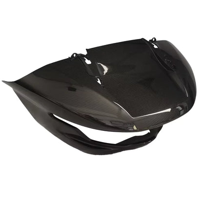 Black 3K Twill Glossy Carbon Fiber Under Cowl Spoiler Motorcycle Fairing for 2024-2025 Road Glide FLTRX
