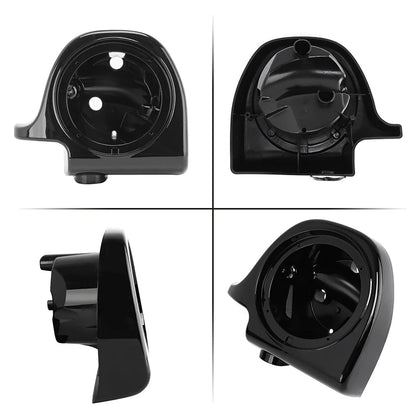 Motorcycle 6.5" Speaker Lower Vented Fairing Sound Pod Box Left Right For Harley Touring Road King Street Glide Electra 93-13