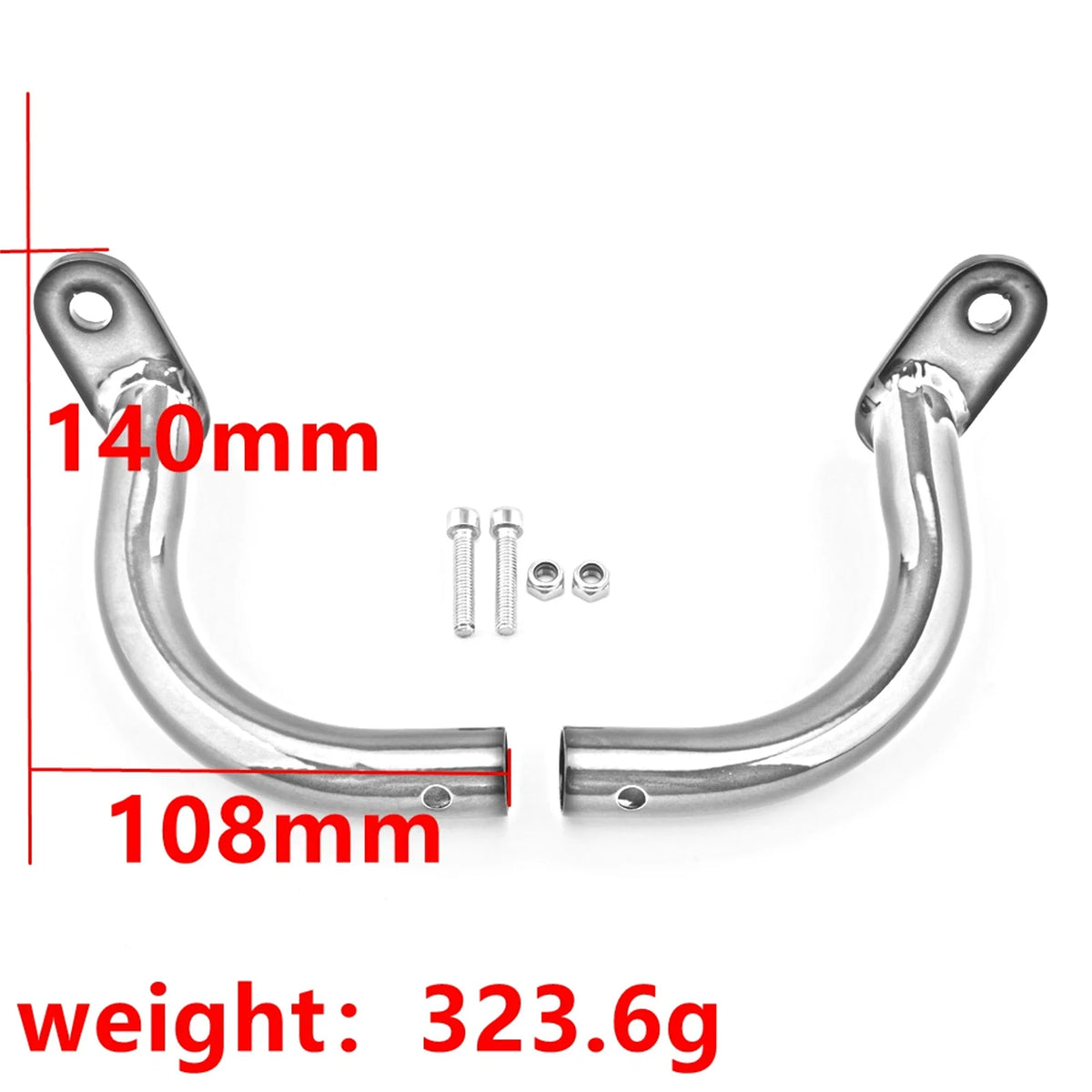 2PCS Motorbike SaddleBag Guard Mount Support Bracket For Harley Davidson Touring 1993-2013