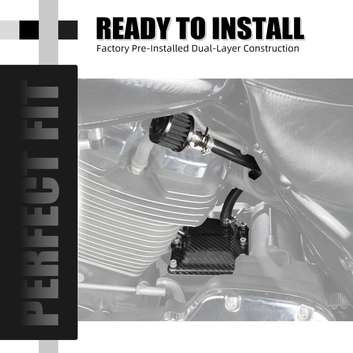 For 2017-2023 Harley Road Glide FLTRX Dual-Layer Vented Transmission Top Cover Street Glide Road King Softail Fat Boy Low Rider