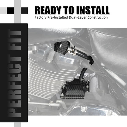 For 2017-2023 Harley Road Glide FLTRX Dual-Layer Vented Transmission Top Cover Street Glide Road King Softail Fat Boy Low Rider